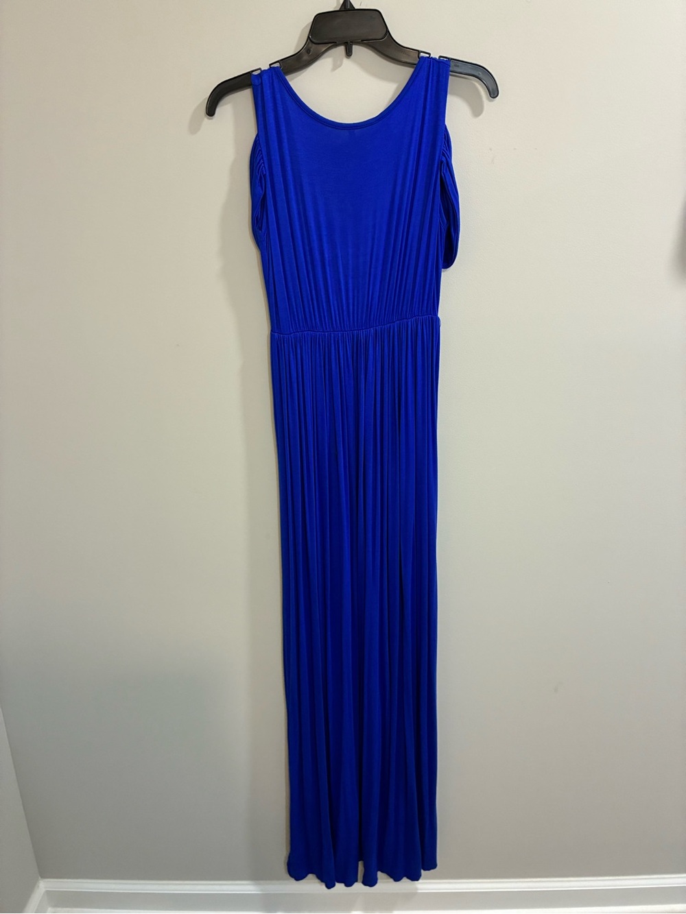 Royal Blue Maternity Maxi Dress Small - Picture 10 of 11
